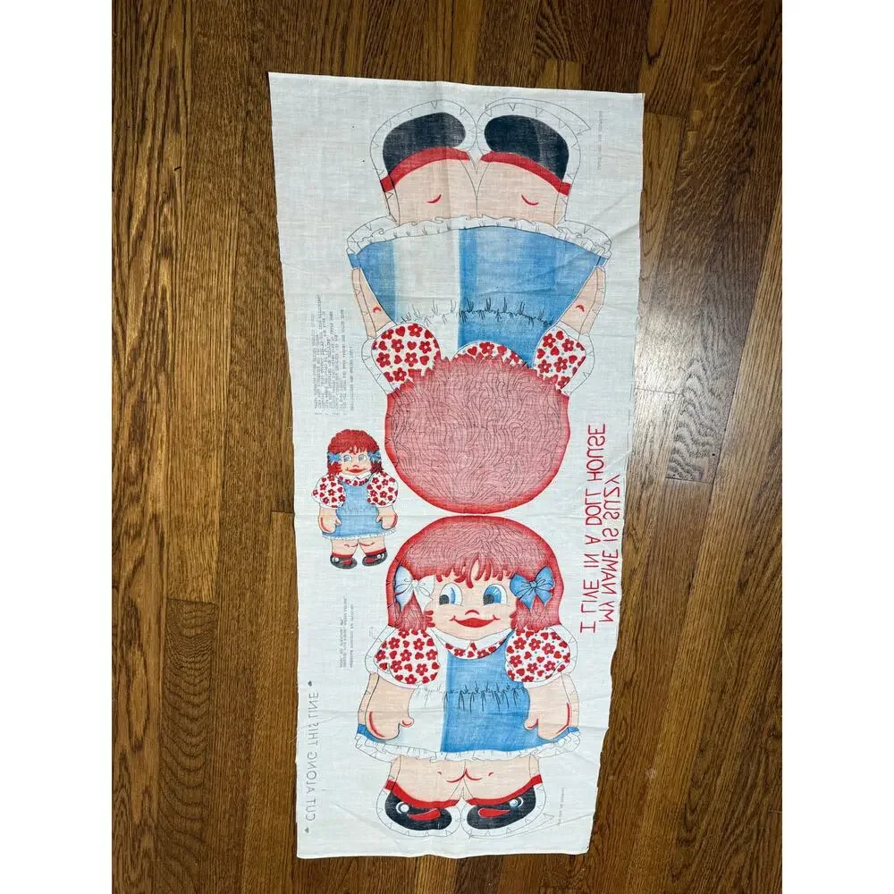Vintage Cut and Sew Suzy Doll Fabric